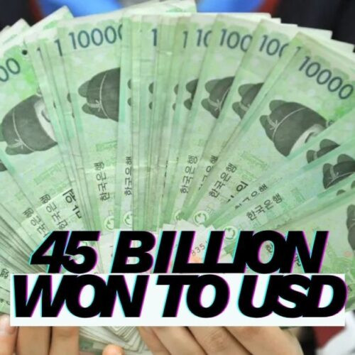 45 Billion Won to USD