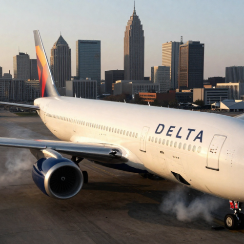 delta flight returns atlanta engine issue