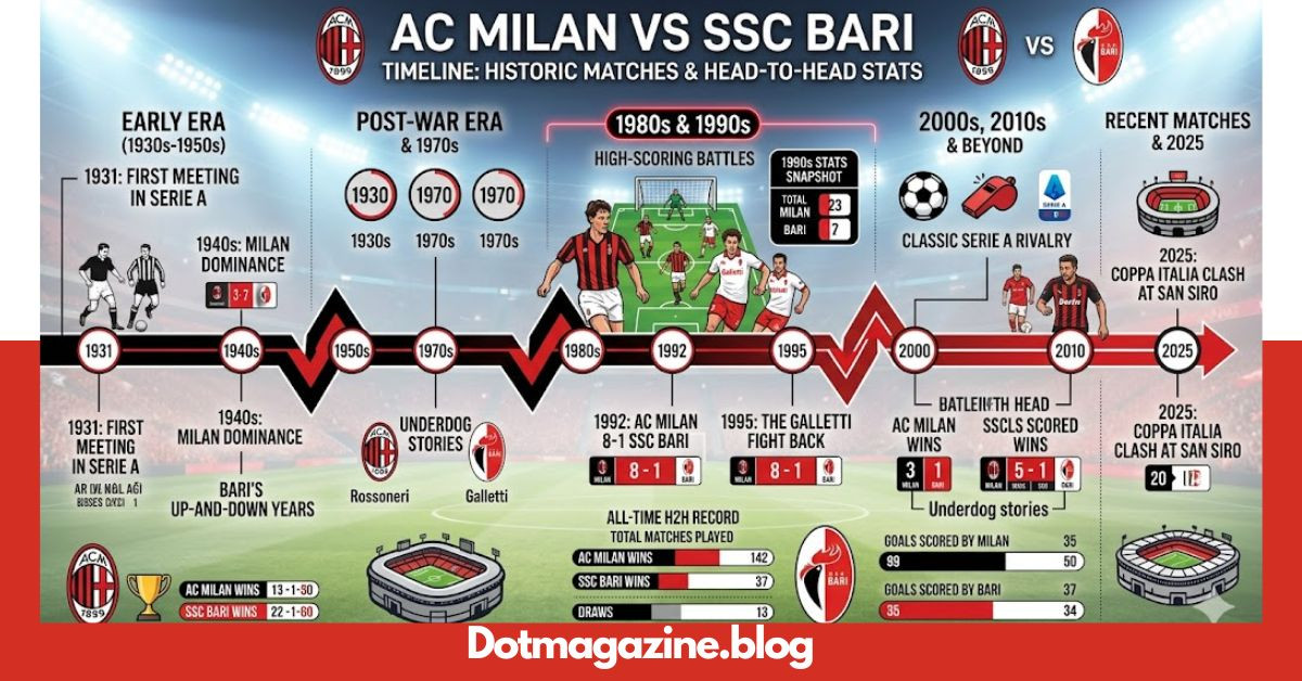 AC Milan vs SSC Bari Timeline