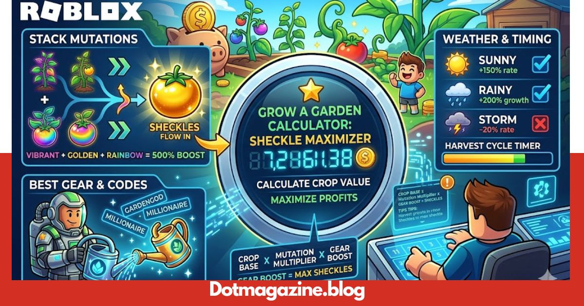 Grow a Garden Calculator Roblox