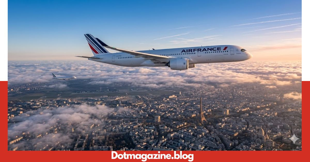 Air France A350 Return to Paris